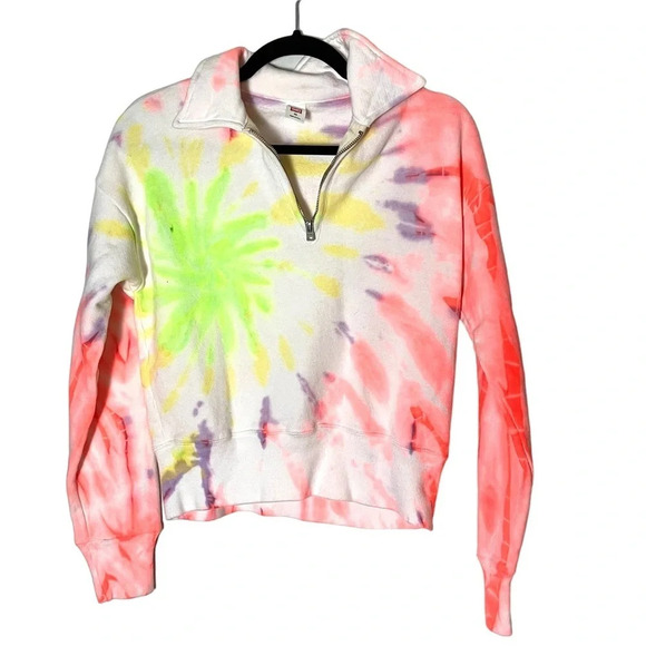 RE/DONE 70s Half Zip Pullover‎ Sweatshirt XS NWOT - Picture 7 of 8